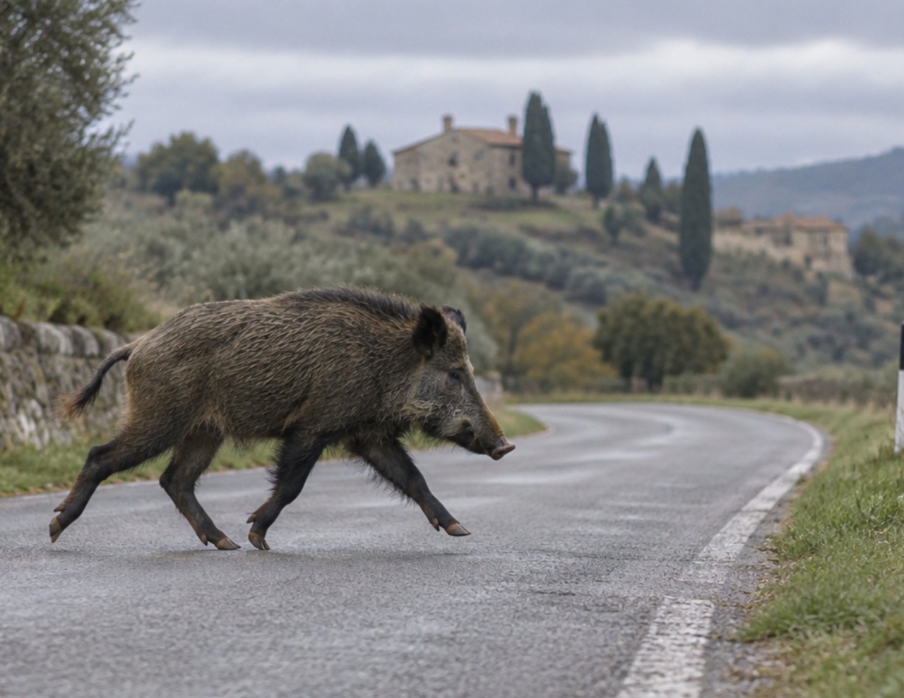 Cinghiale sulla Cassia Nord, chiesti 18mila euro di danni
